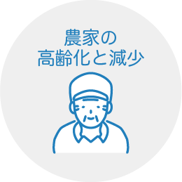 農家の高齢化と減少