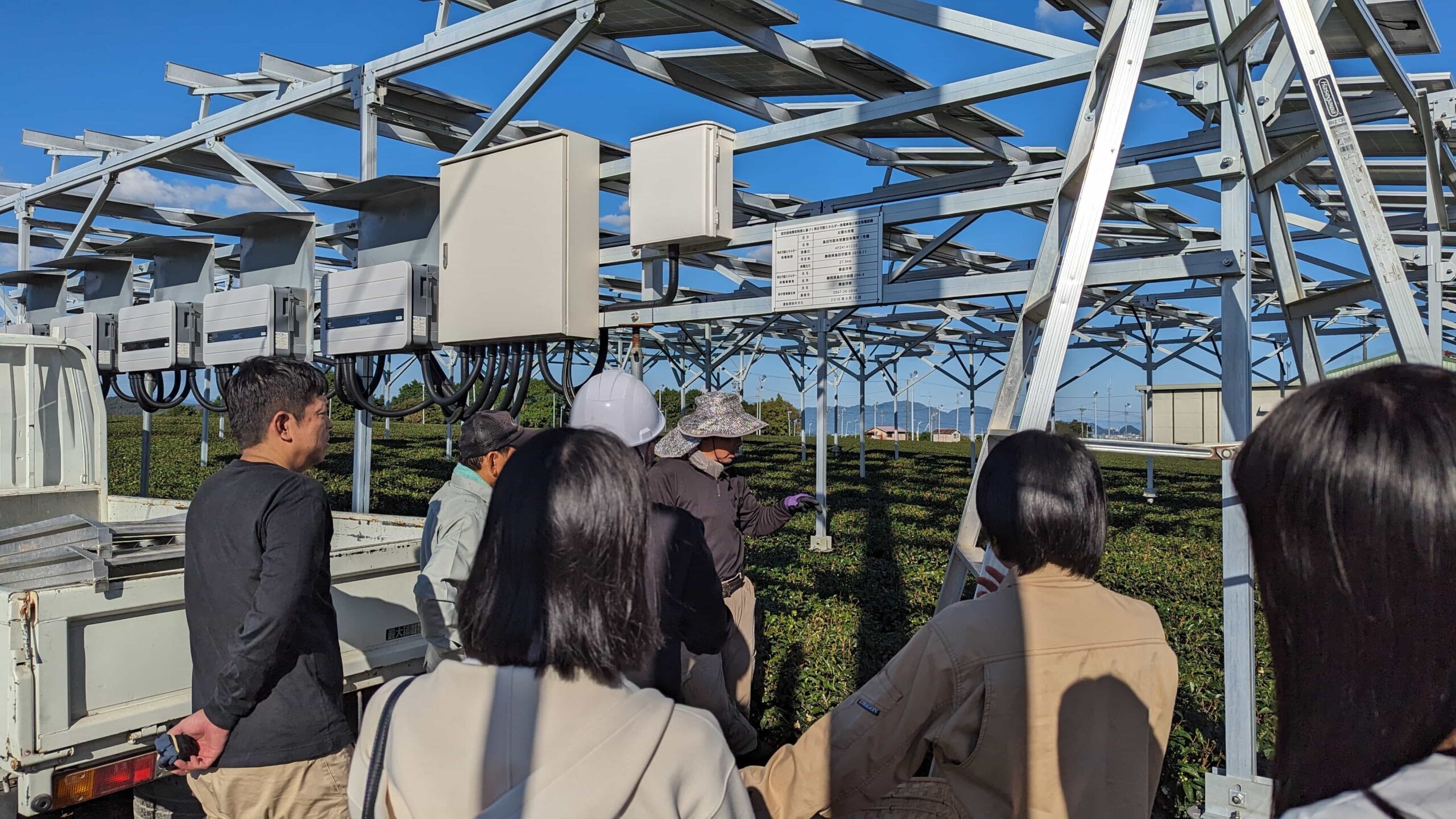 お茶ソーラーシェアリング（営農型太陽光発電）設置事例｜島田市の乗金様